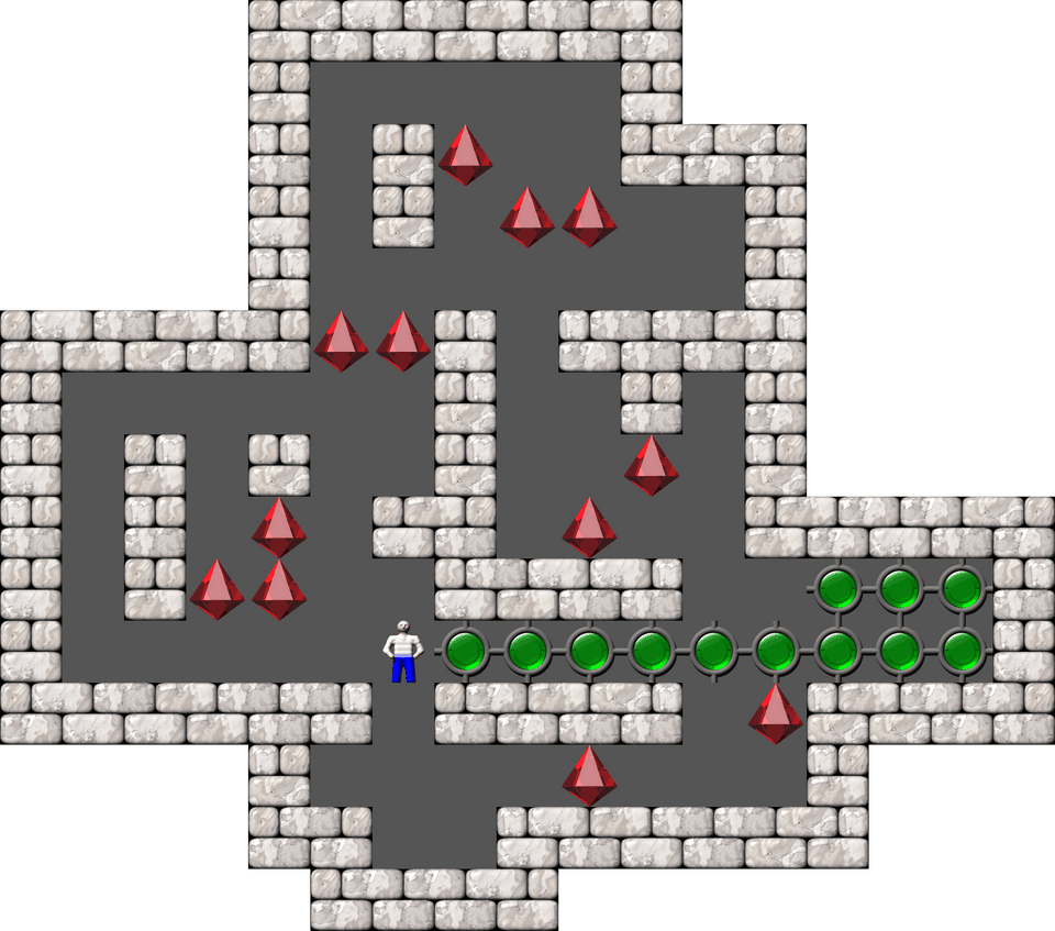 Sokoban Magic Pearls level 92